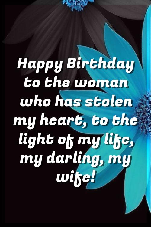 happy birthday my sweet wife status